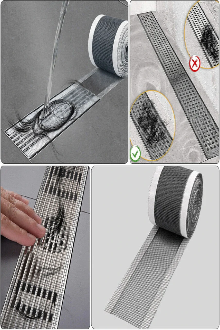 4 Metre Yapışkanlı Banyo Gider Koruyucu Saç Toplayıcı Gider Böcek