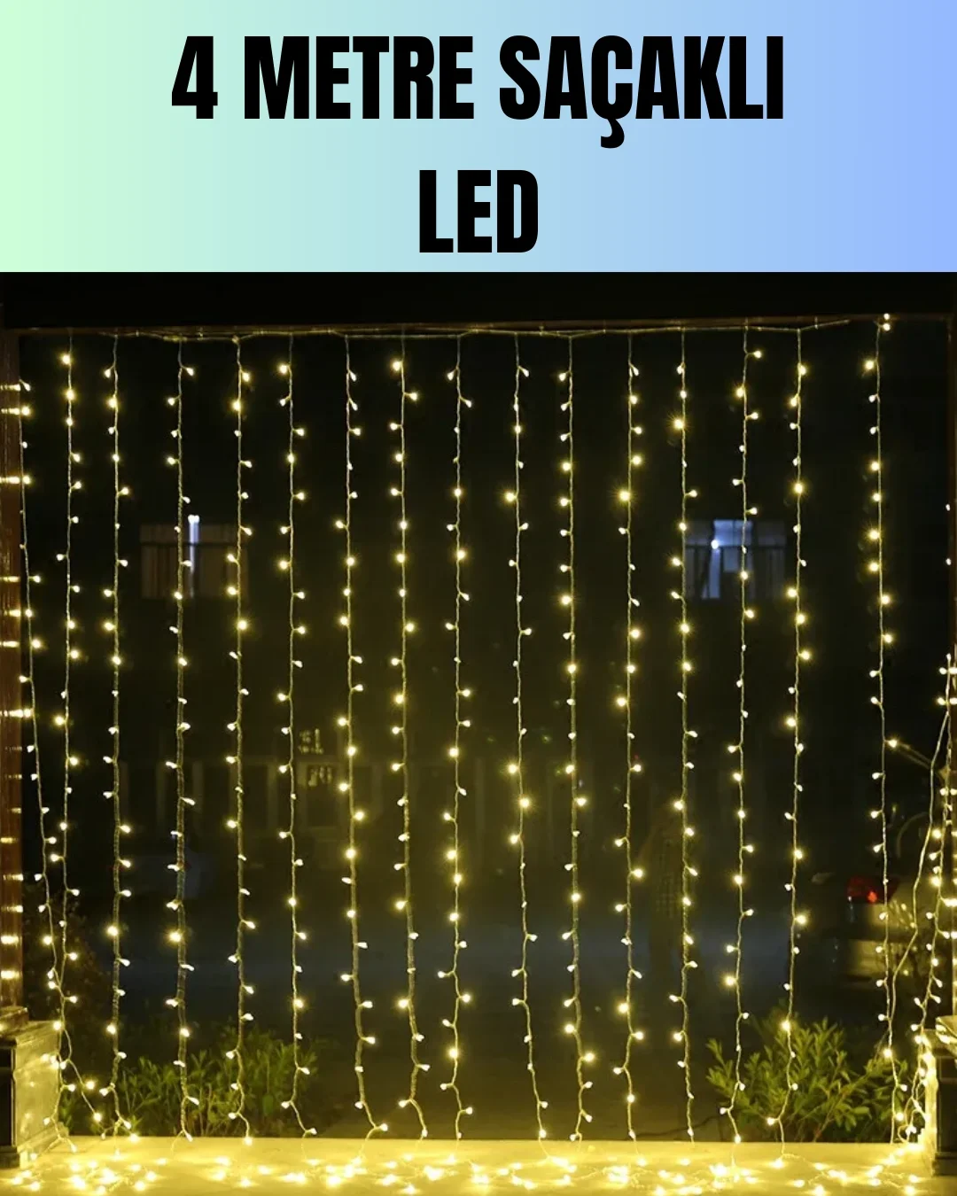 4 Metre Yılbaşı Şelale Led Perde Işık Ev Bahçe Dekor Fiyatı, Yorumları ve Özellikleri