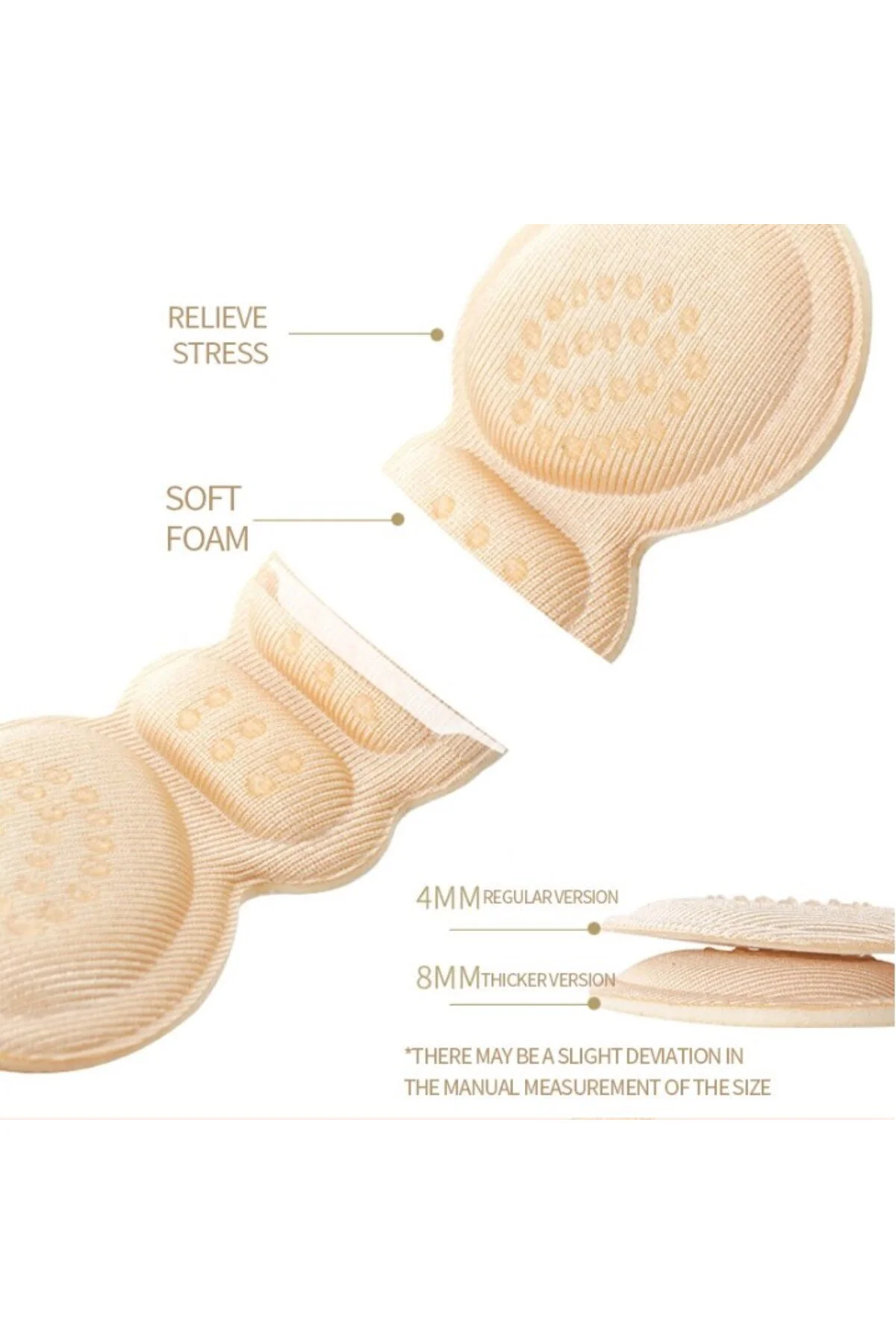 4 Mm Ayakkabı Topuk Vurma Önleyici Ve Daraltma Pedi