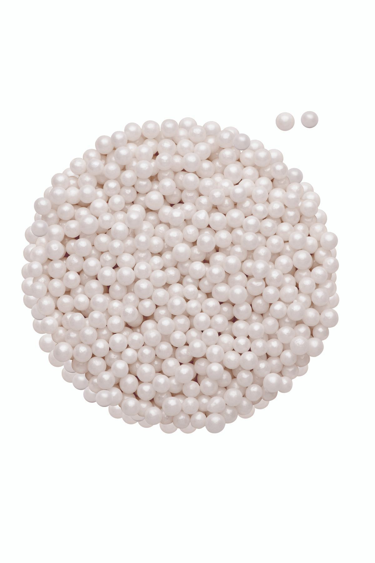 Dr.Gusto Sağlık Ürünleri 4 Mm Boncuk İnci Görünüm Pasta Süsleme Şekeri Sedef 100 Gr