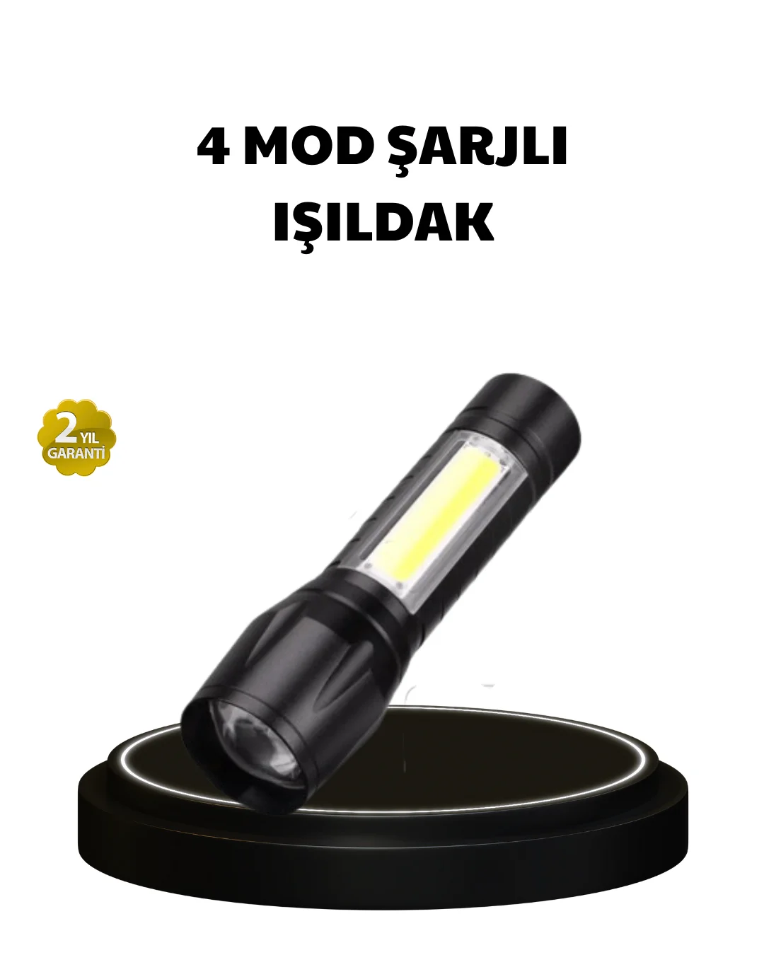 4 Mod Şarjlı Işıldak | Ultra Güçlü Cree LED | Su Geçirmez Alüminyum Gövde Fiyatı, Yorumları ve Özellikleri