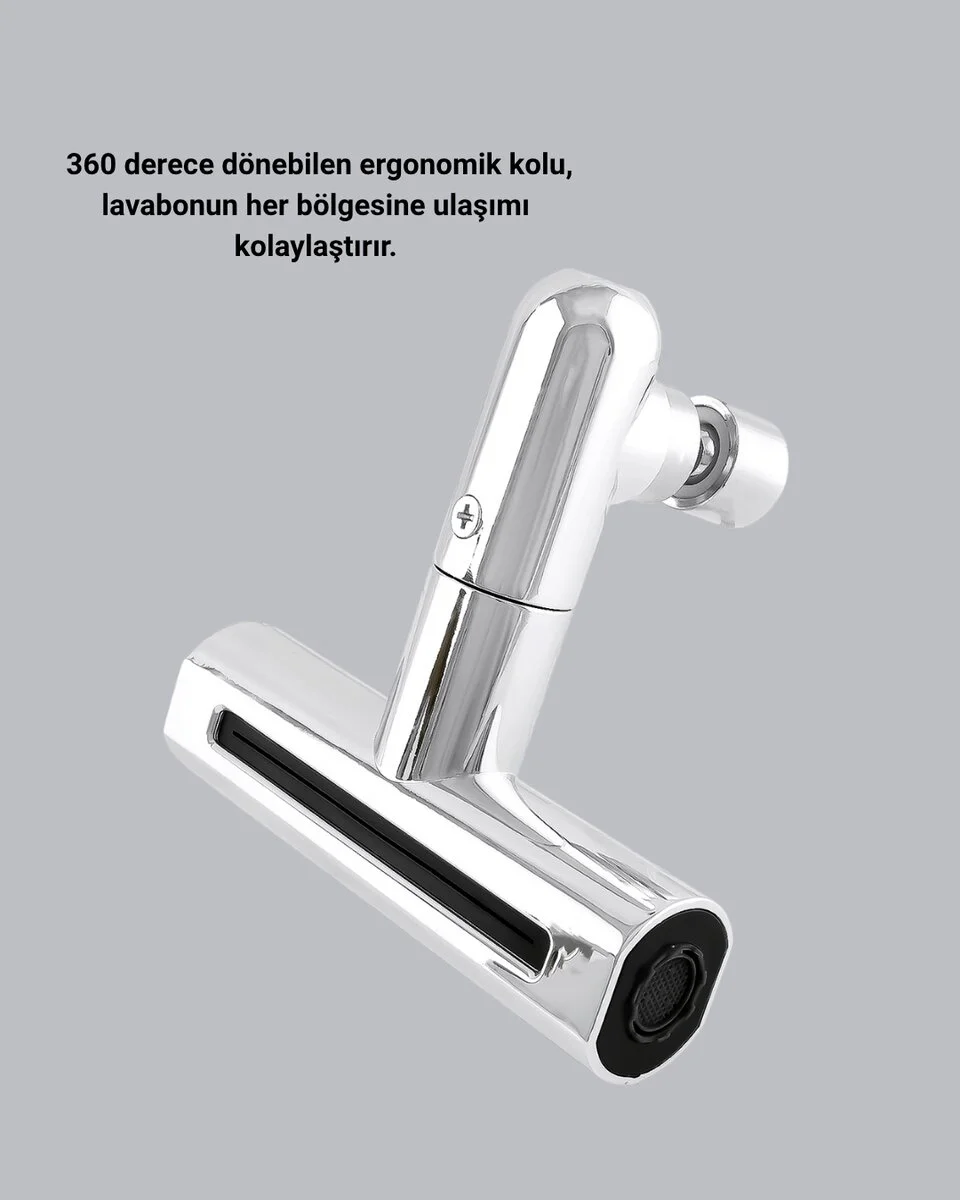 4 Modlu 360 Dönebilen ABS Pirinç Alaşımlı Musluk Başlığı - Ekonomik ve Pratik Çözüm