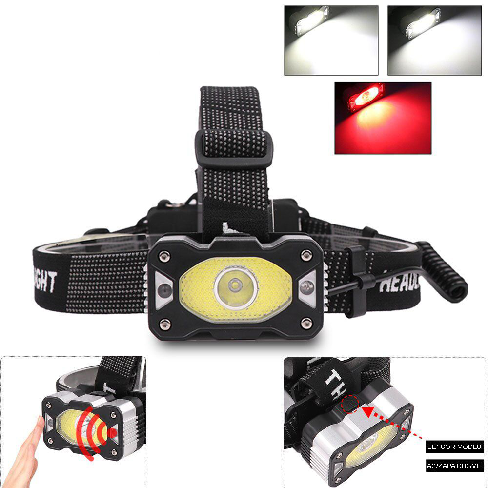4 Modlu Sensörlü Şarjlı Güçlü Kafa Lambası Wt-248 4 Modlu Sensörlü Şarjlı Güçlü Kafa Lambası Wt-248