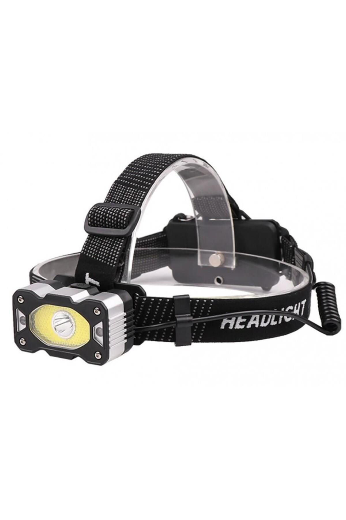 Zs Demir 4 Modlu Sensörlü Şarjlı Güçlü Kafa Lambası