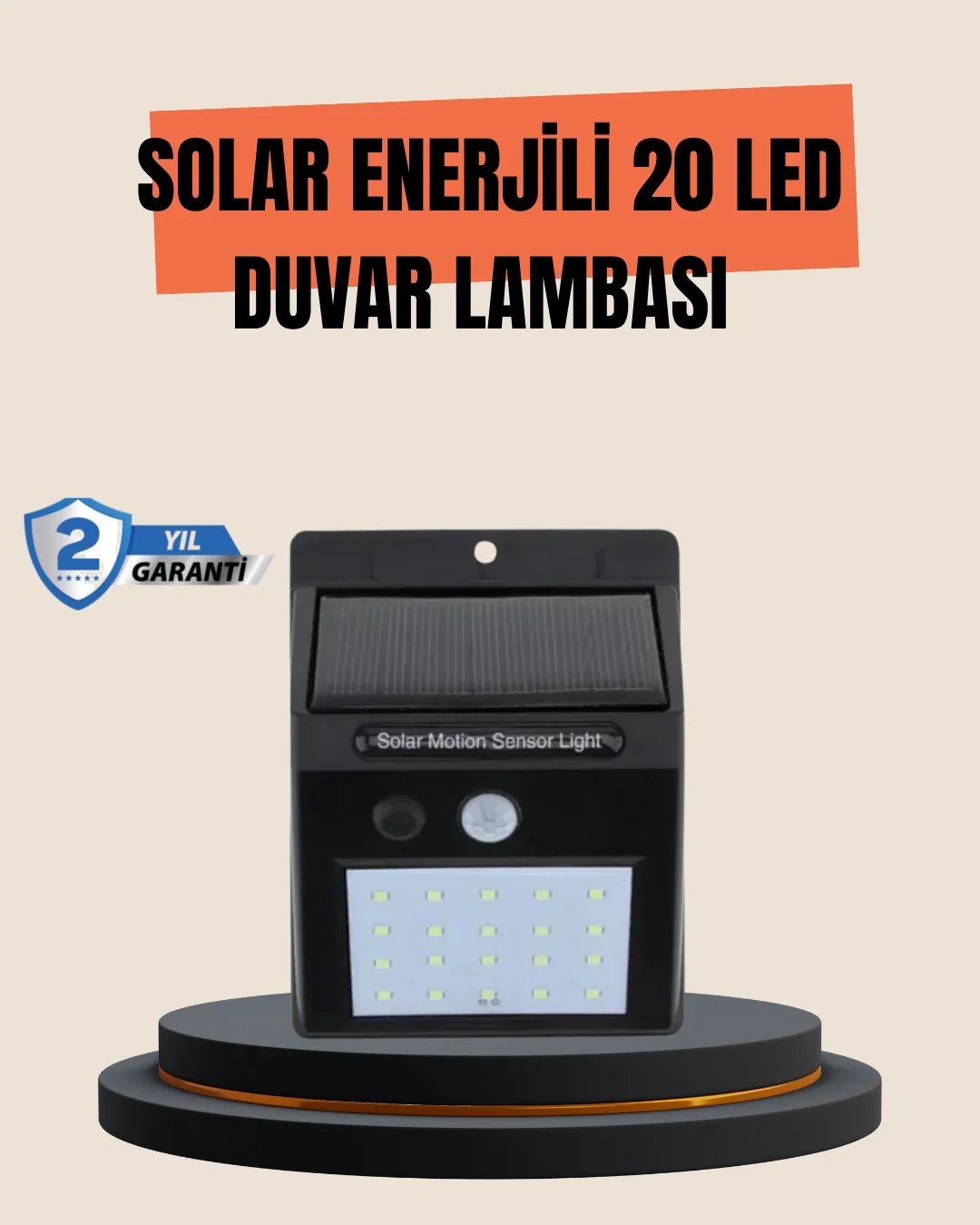 4 Modlu Solar LED Bahçe ve Garaj Lambası 4 Modlu Solar LED Bahçe ve Garaj Lambası