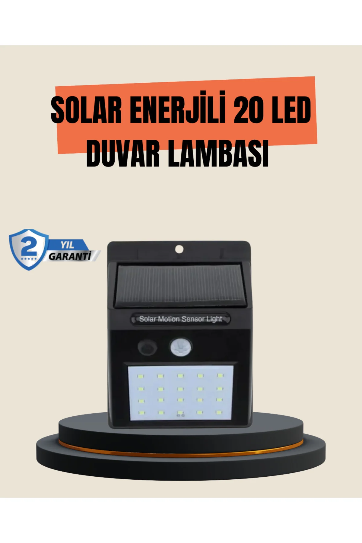 4 Modlu Solar Led Bahçe Ve Garaj Lambası