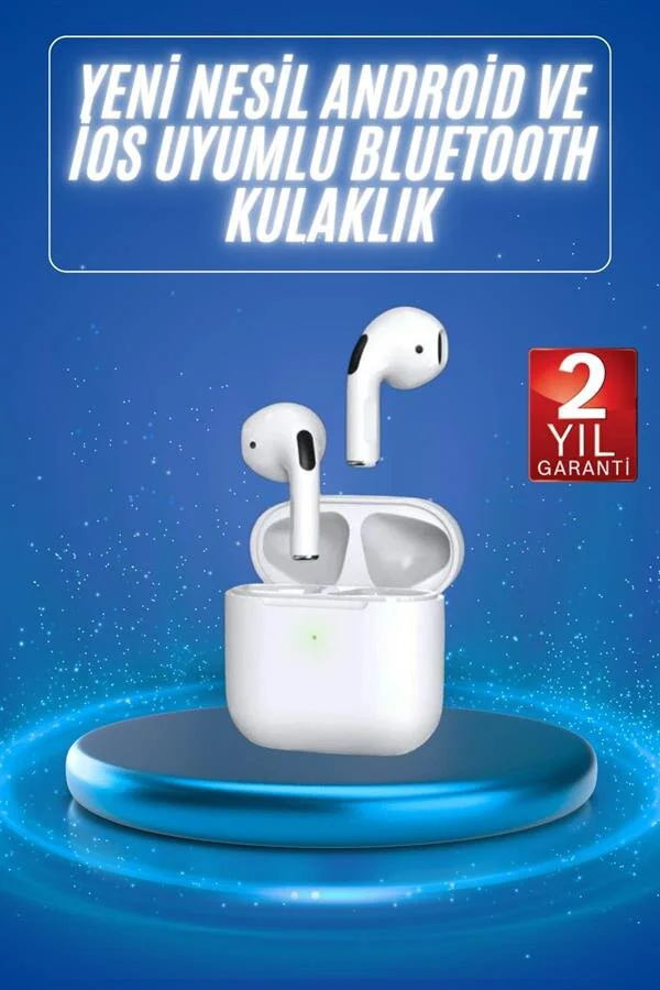 4. Nesil Kablosuz Bluetooth Kulaklık - Yüksek Ses Kaliteli ve Dokunmatik Kontrol