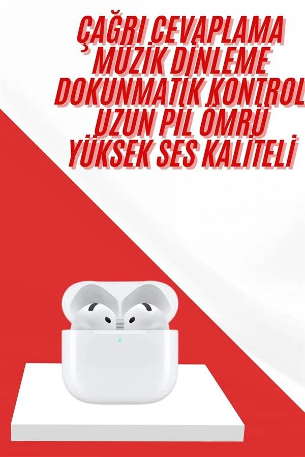 4. Nesil Kablosuz Bluetooth Kulaklık - Yüksek Ses Kaliteli ve Dokunmatik Kontrol