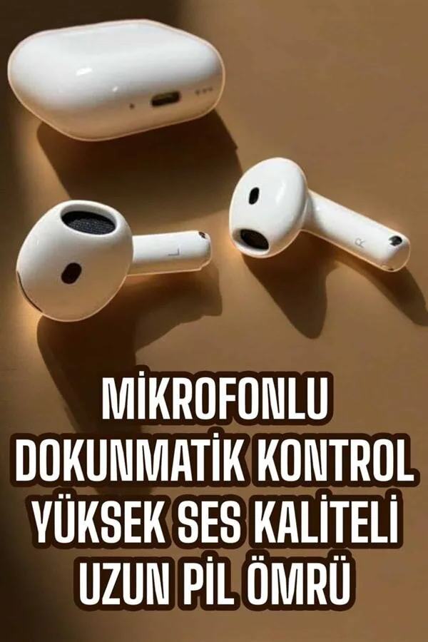4. Nesil TWS Bluetooth 5.3 Mikrofonlu Kulaklık - Android iOS Uyumlu, Suya ve Terine Dayanıklı