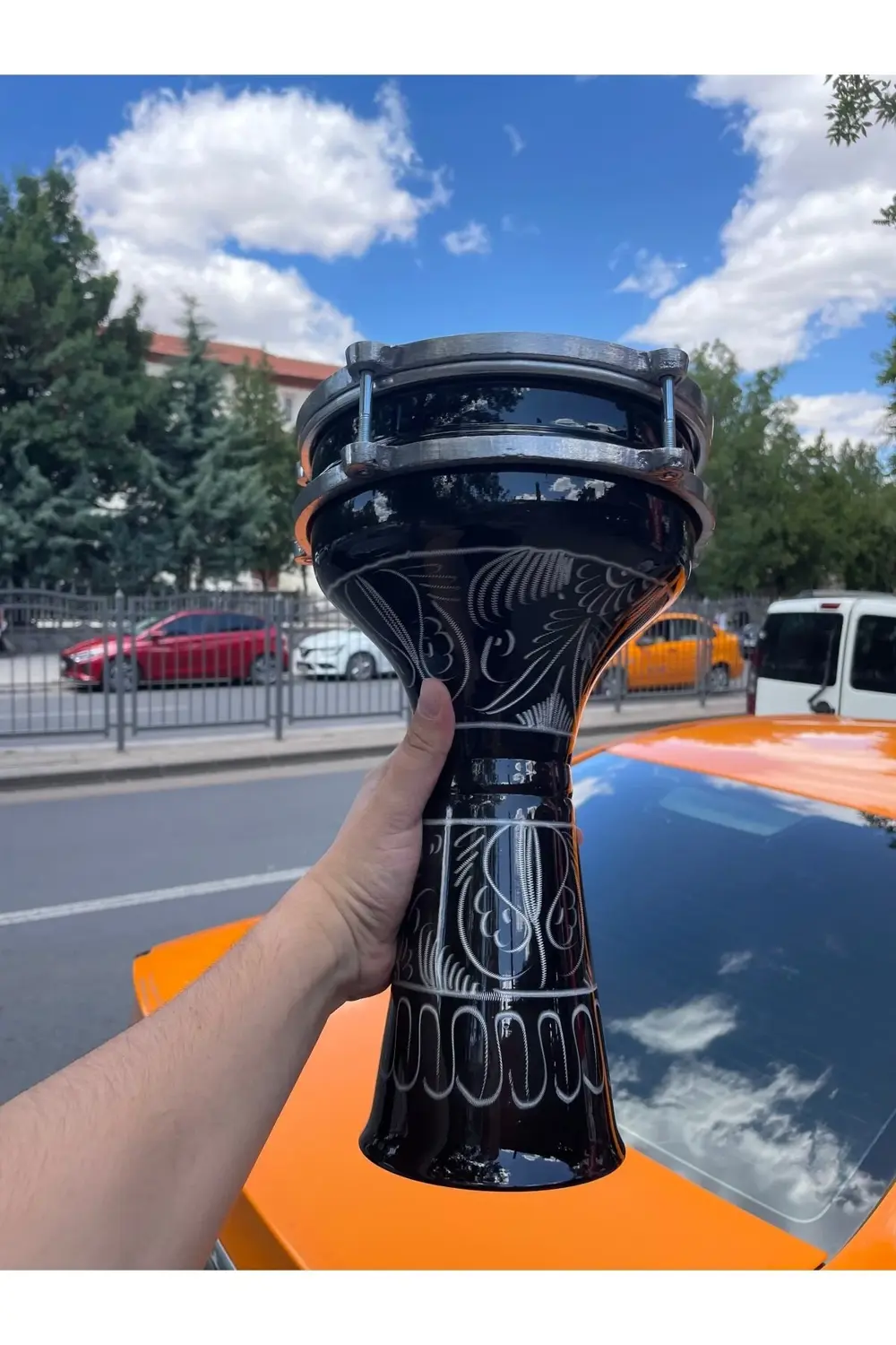 4 Numara Alüminyum Erzincan İşlemeli Darbuka SV104