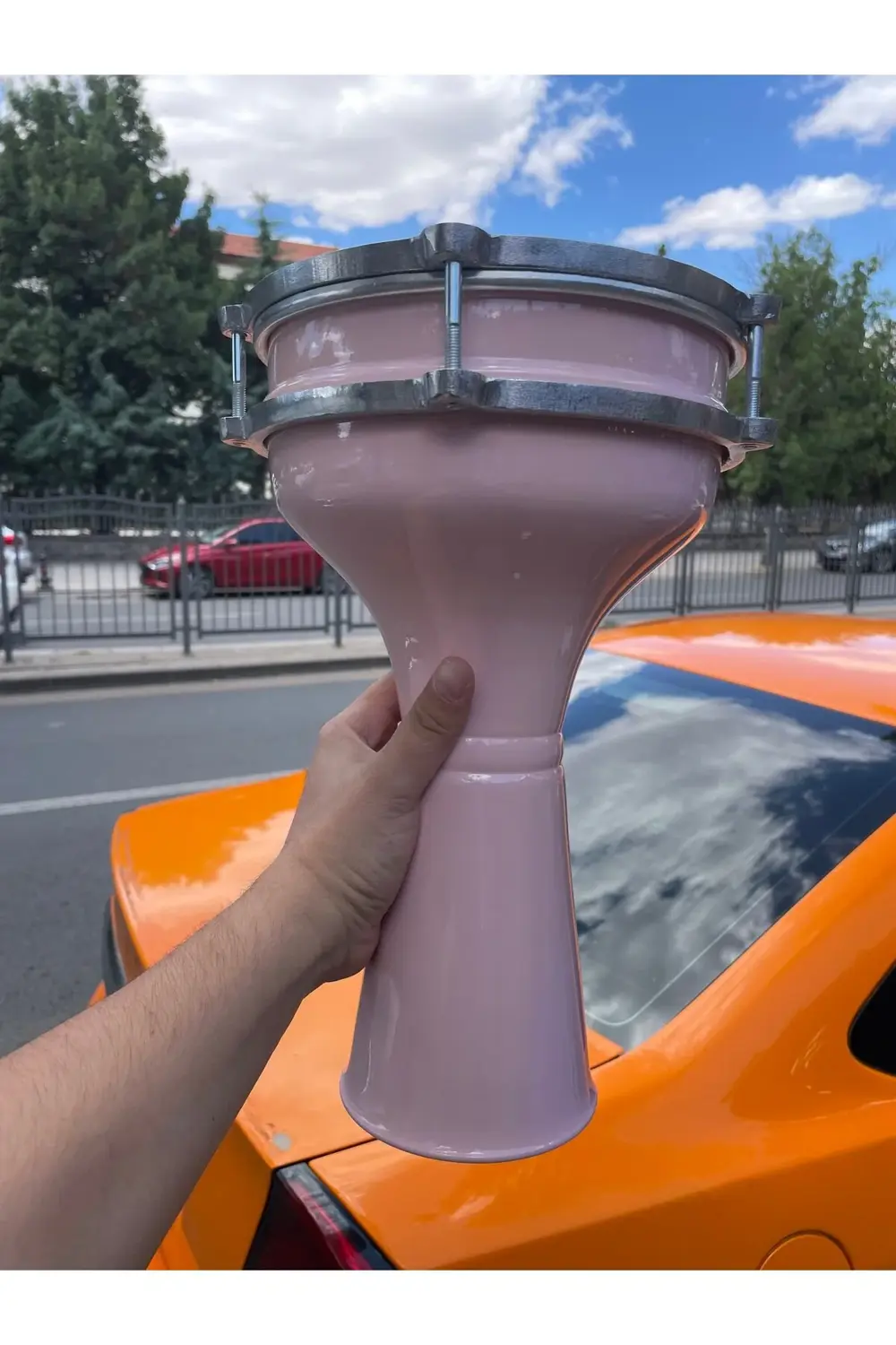 4 Numara Alüminyum Pembe Darbuka SV104