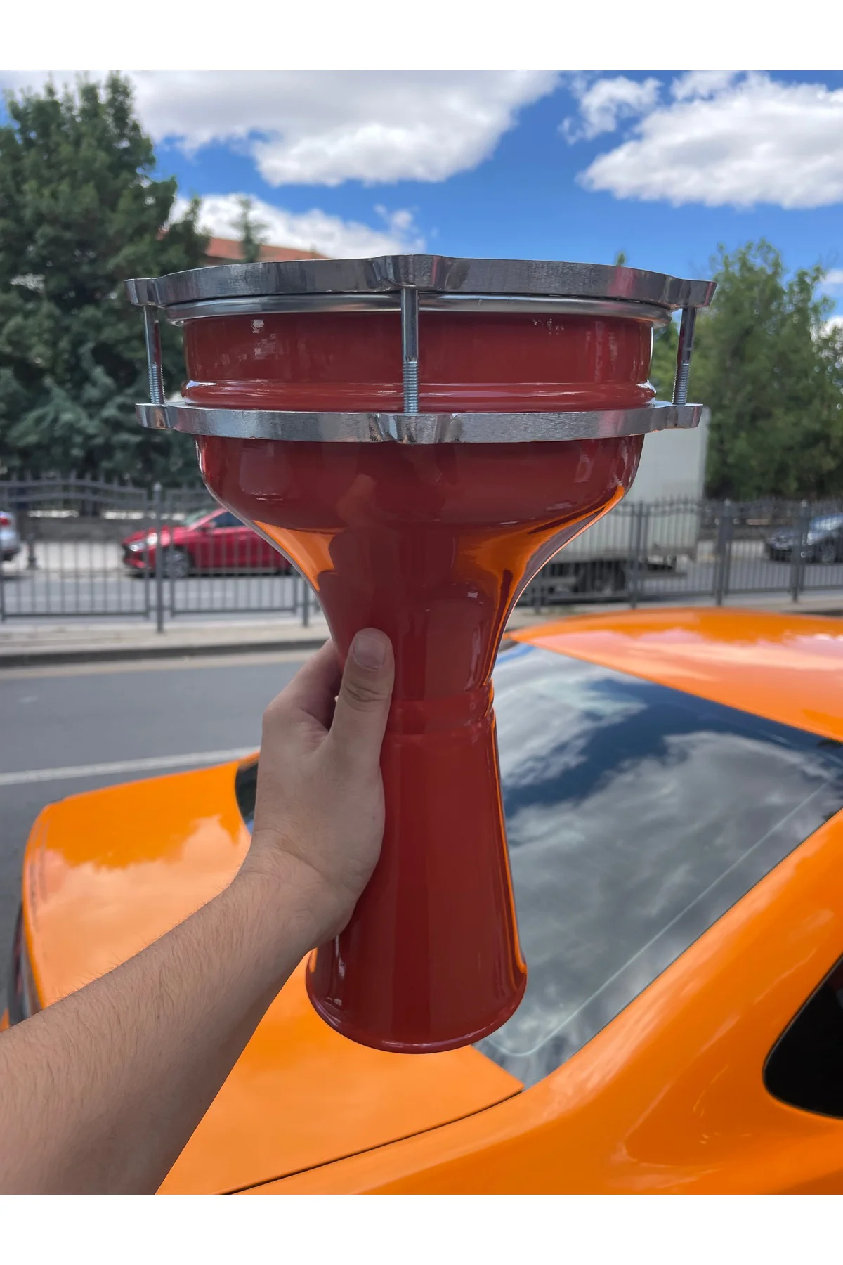 4 Numara Alüminyum Turuncu Darbuka Sv104