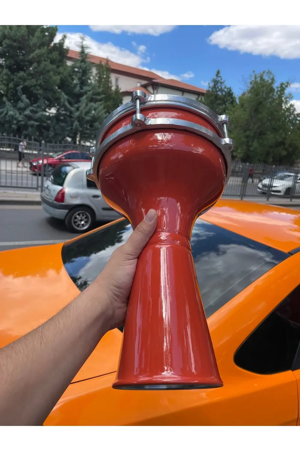 4 Numara Alüminyum Turuncu Darbuka Sv104