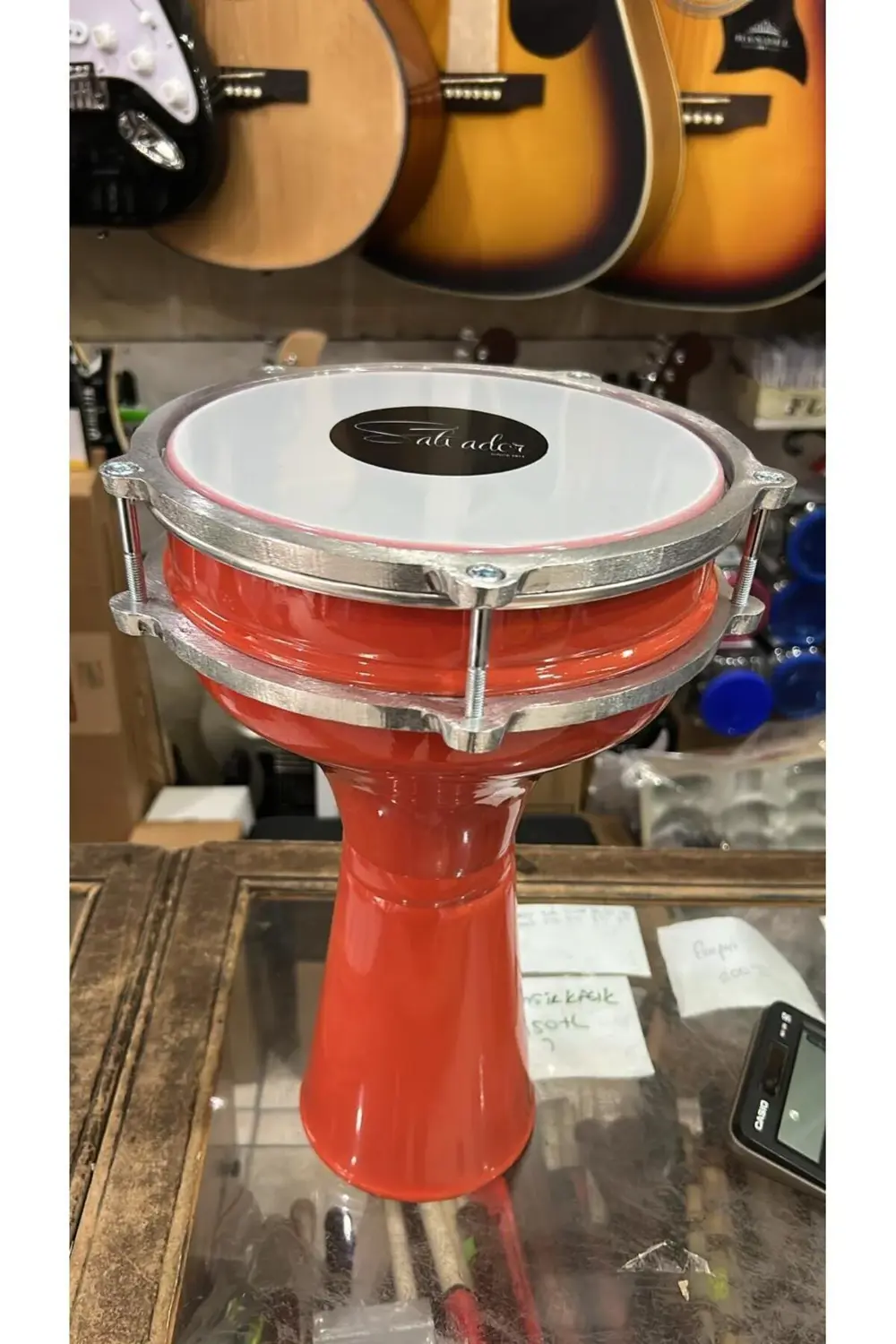 4 Numara Alüminyum Turuncu Darbuka Sv104