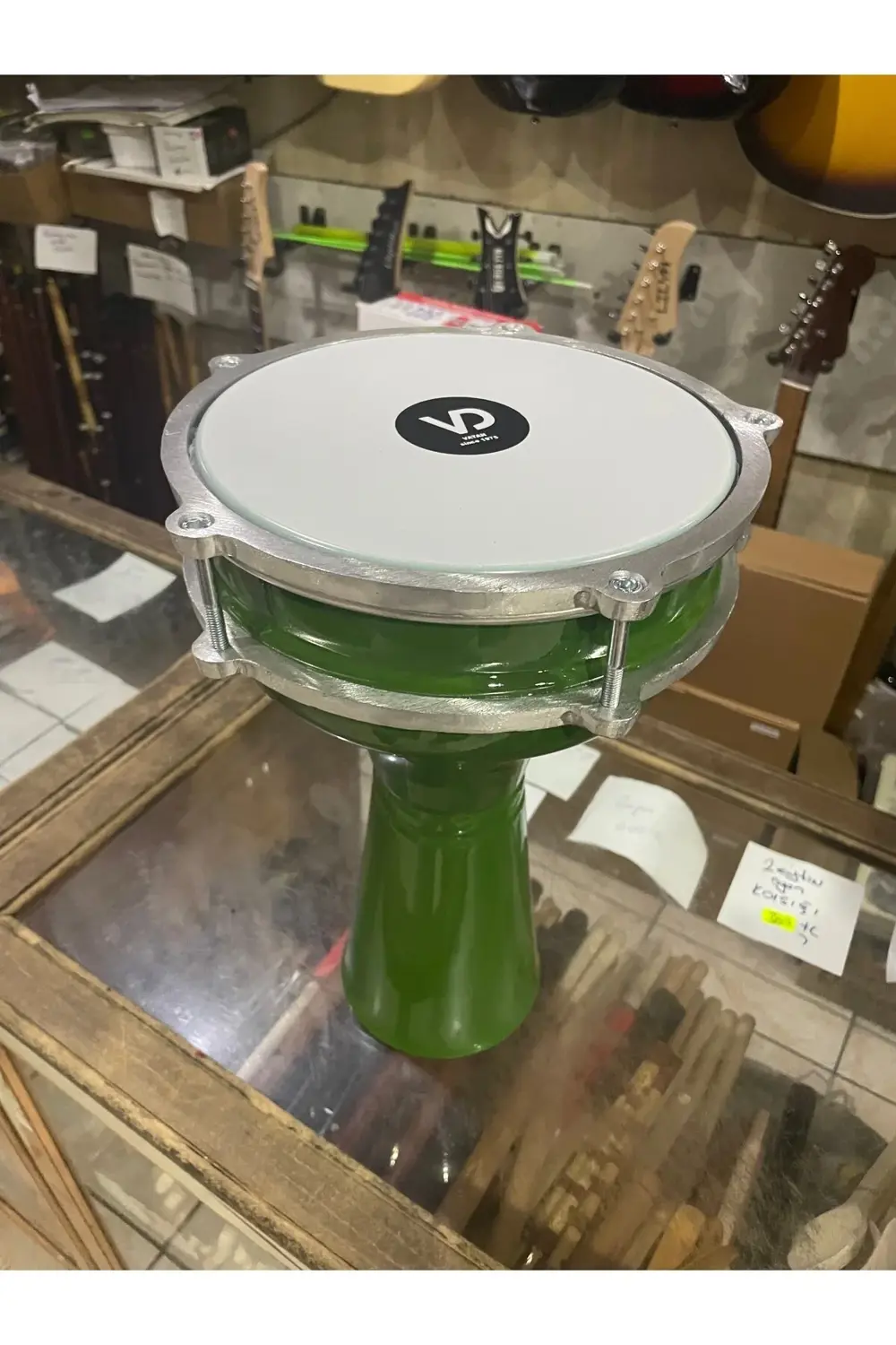 4 Numara Alüminyum Yeşil Darbuka SV104