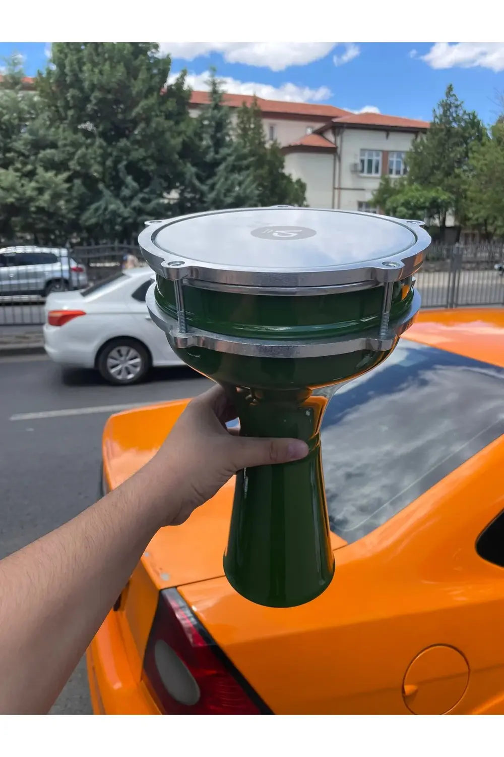 4 Numara Alüminyum Yeşil Darbuka SV104