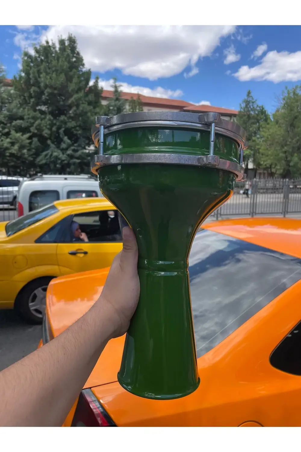 4 Numara Alüminyum Yeşil Darbuka SV104