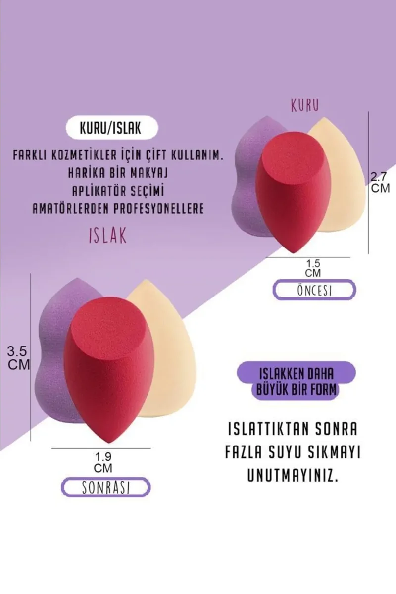 4 Parça Armut Sünger Seti