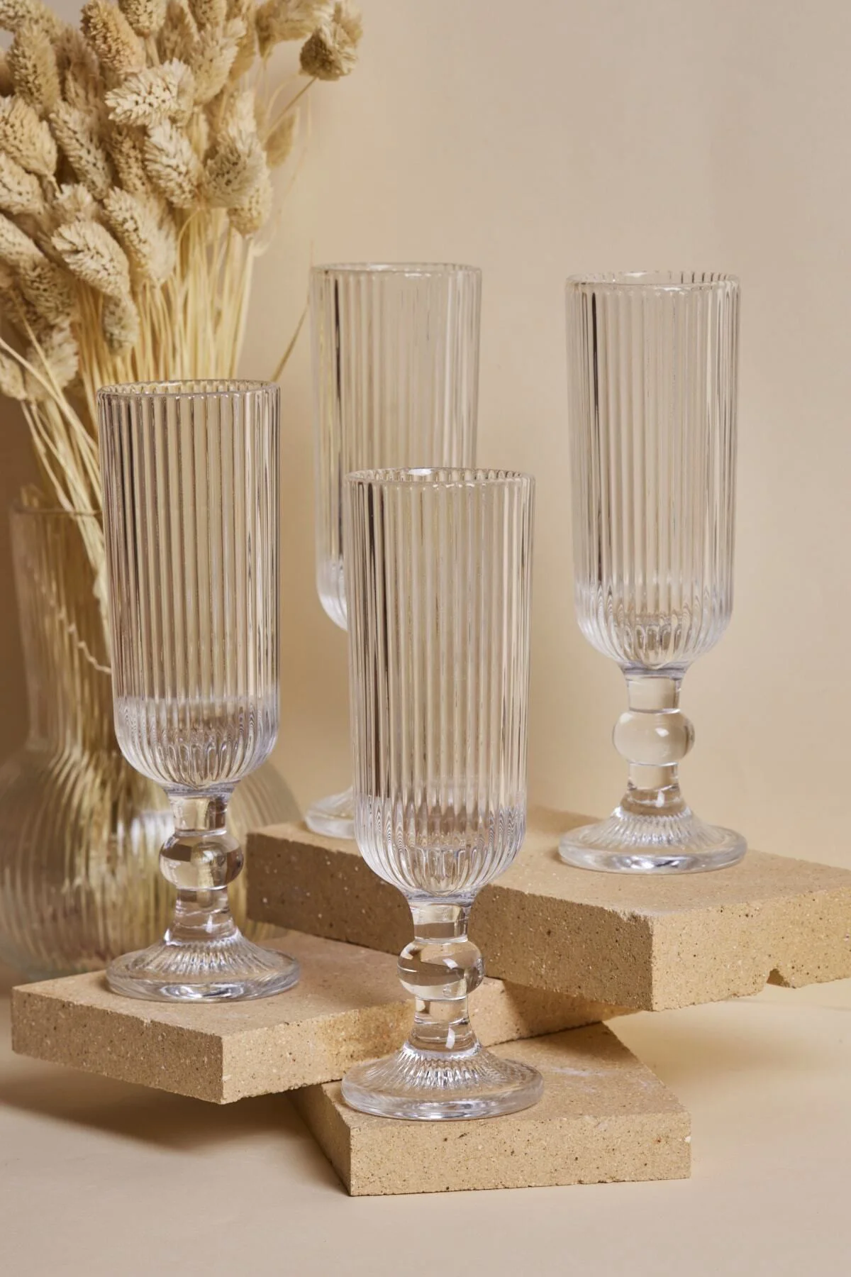 4 Parça Imola 4’lü Uzun Kadeh Takımı 160 ml 0 - 199 cc Cam Şampanya Kadehi