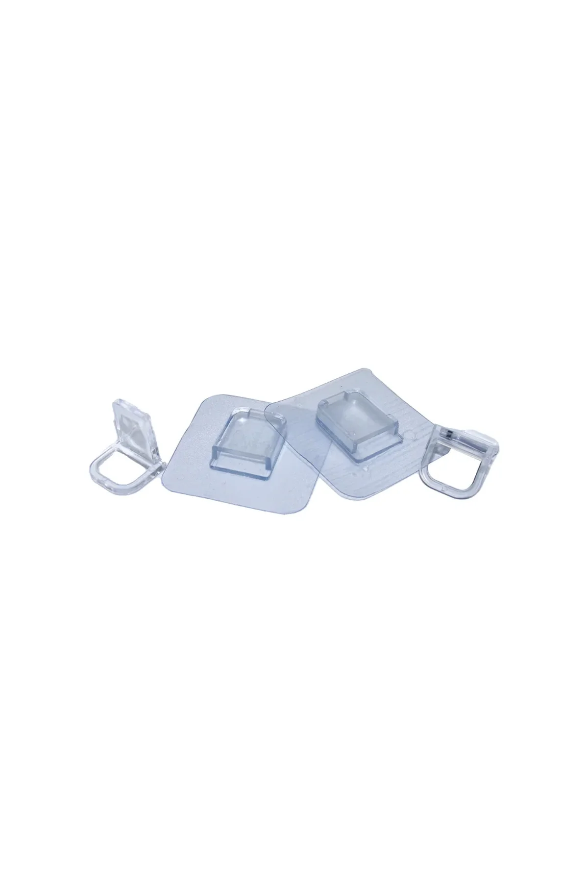 4 Parça Raf Ayak Aparatı Şeffaf Pvc Yapışkanlı 4 Parça Raf Ayak Aparatı Şeffaf Pvc Yapışkanlı