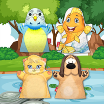 Ada Detox 4 Parça Tox Evdeki Dostlarımız El Kukla Set , Eğitici Oyuncak