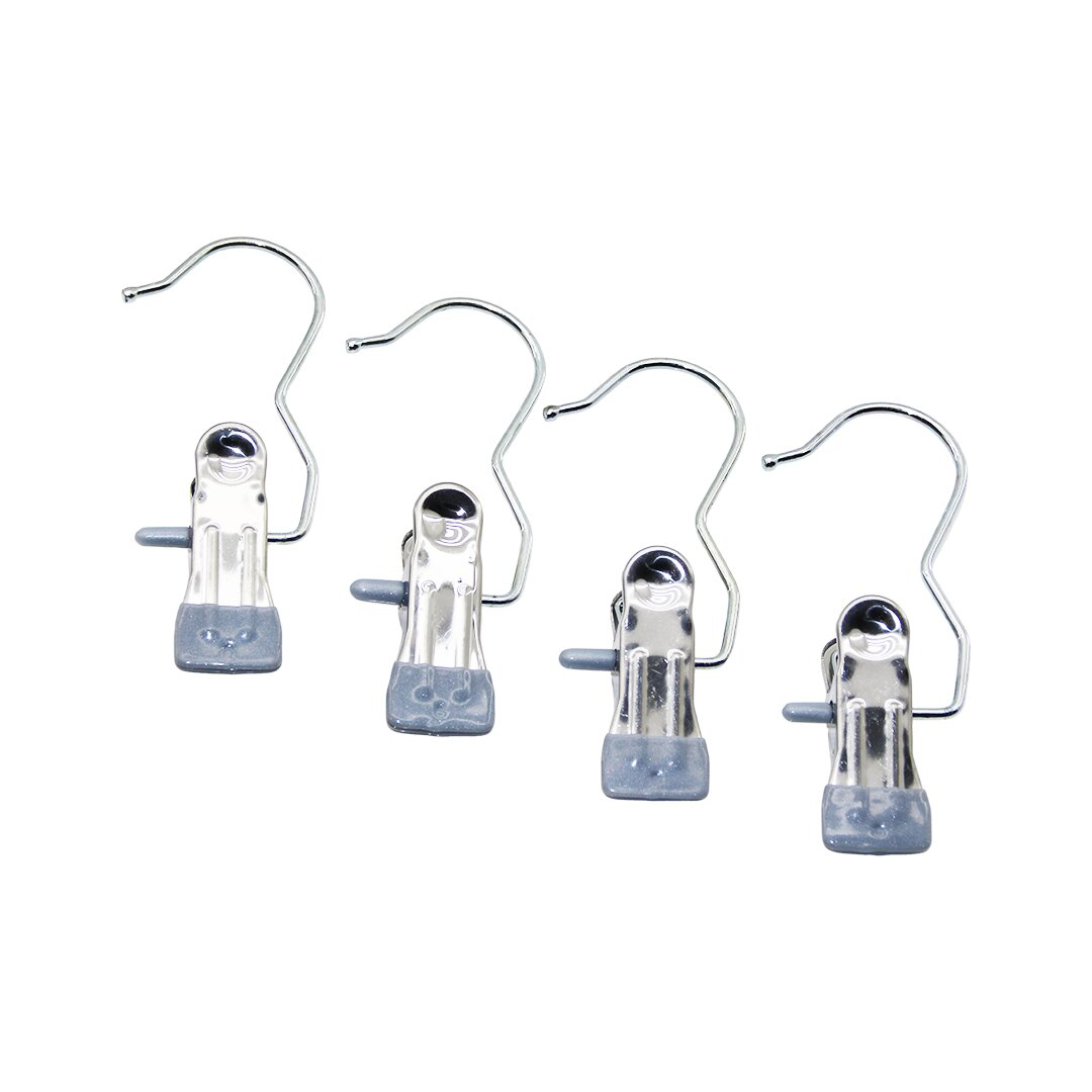 4 PCS KISKAÇLI TAŞINABİLİR ÇOK AMAÇLI TEKLİ - METAL ASKI SİLİKON 