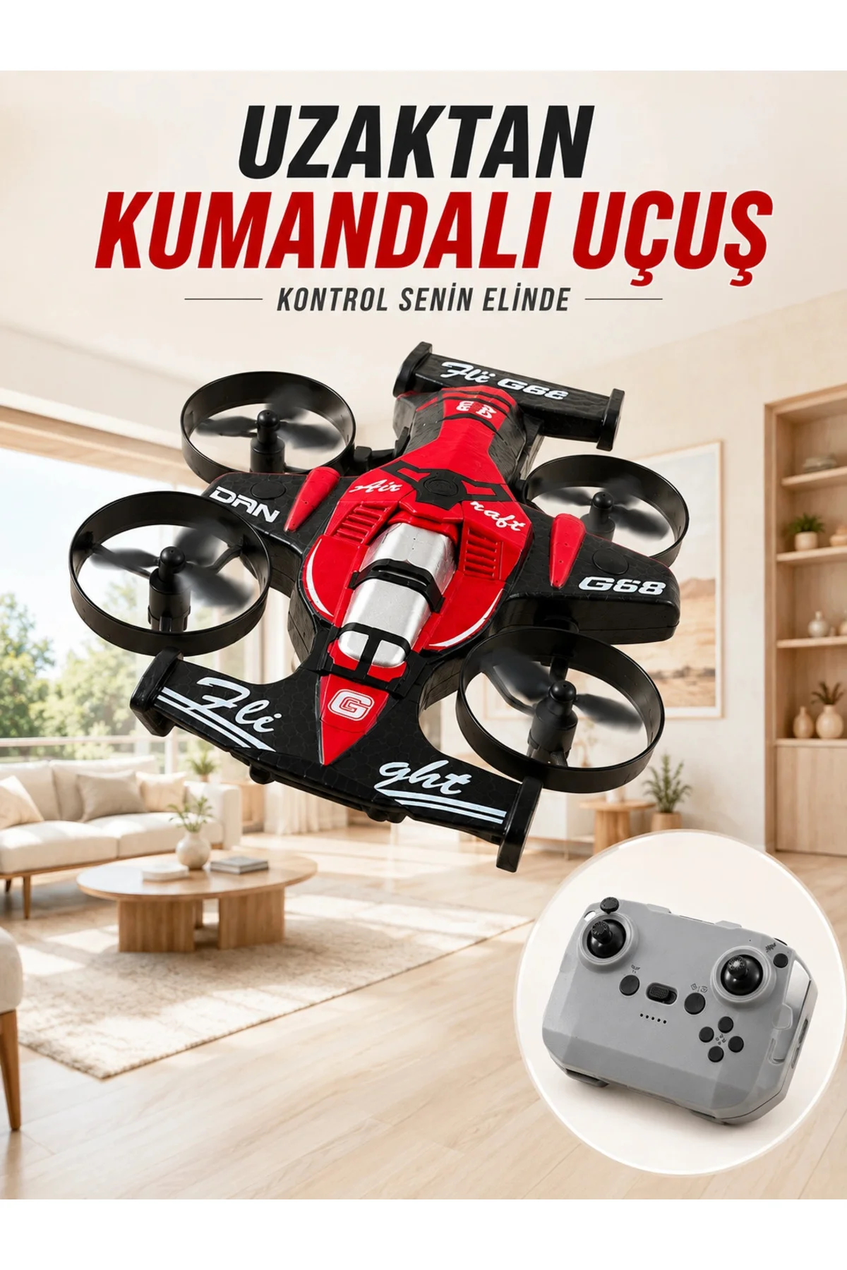 4 Pervaneli RC Drone Uzaktan Kumandalı 360 Derece Dönüşlü Akrobatik Uçan Oyuncak 4 Pervaneli RC Drone Uzaktan Kumandalı 360 Derece Dönüşlü Akrobatik Uçan Oyuncak
