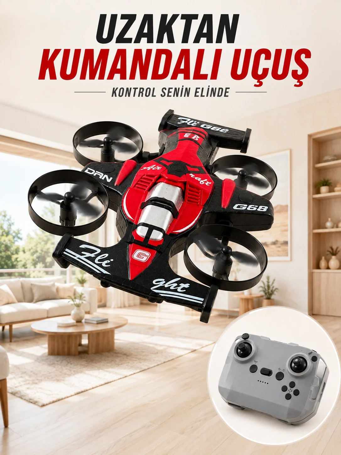 4 Pervaneli RC Drone Uzaktan Kumandalı 360 Derece Dönüşlü Akrobatik Uçan Oyuncak 4 Pervaneli RC Drone Uzaktan Kumandalı 360 Derece Dönüşlü Akrobatik Uçan Oyuncak