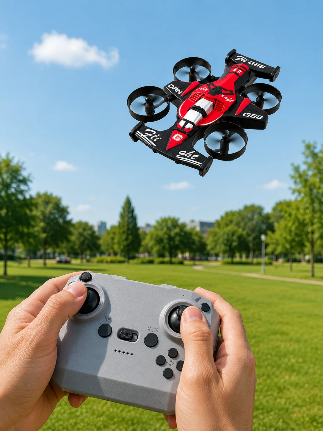 4 Pervaneli RC Drone Uzaktan Kumandalı 360 Derece Dönüşlü Akrobatik Uçan Oyuncak