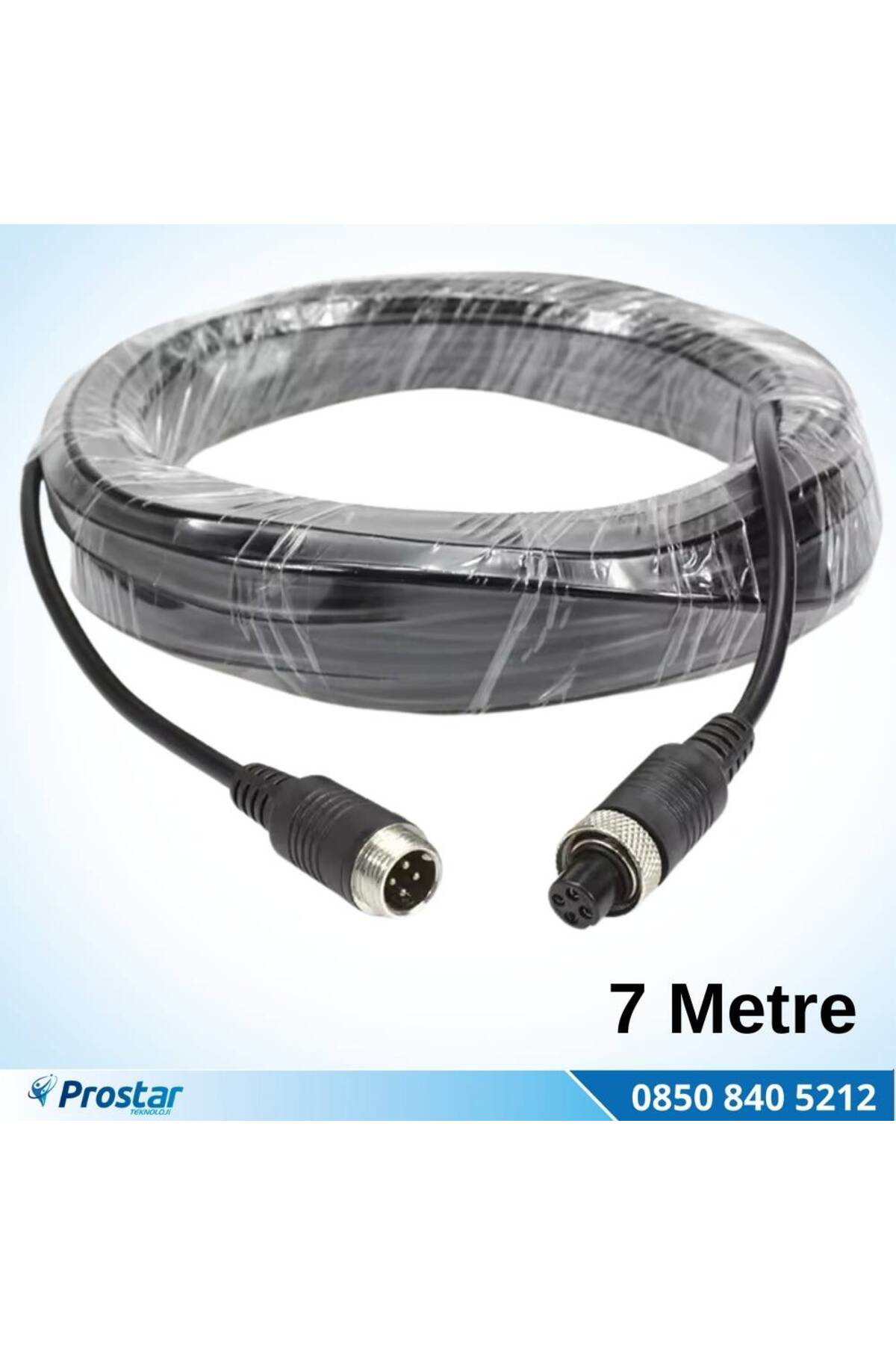 Navistar 4 Pin Aviation Hazır Araç Kamera Kablosu 7 Metre