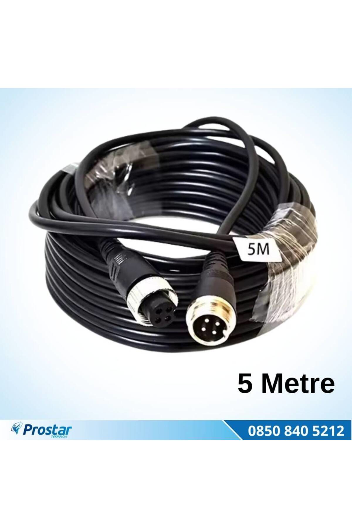 Navistar 4 Pin Aviation Hazır Araç Kamera Kablosu 5 Metre