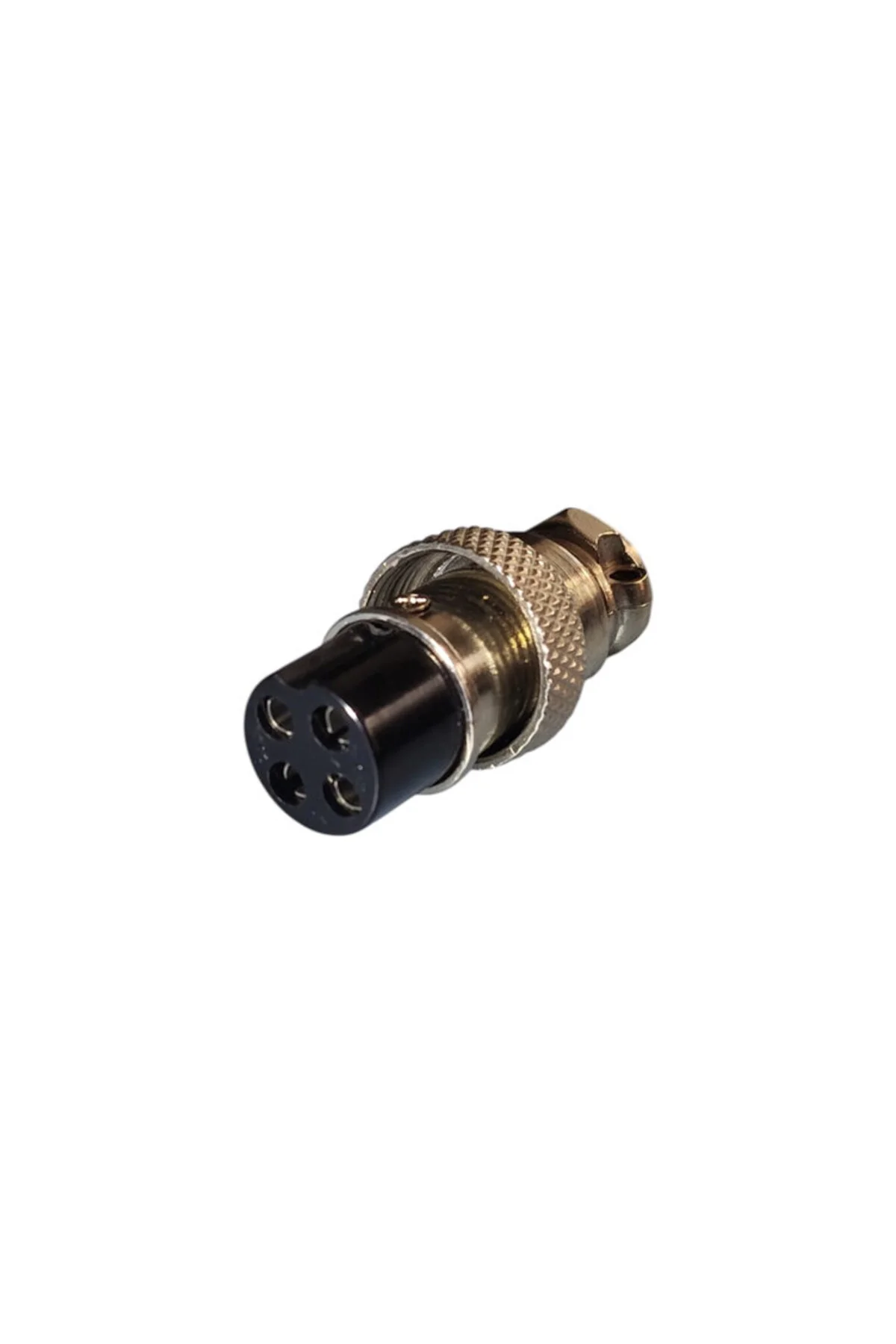 4 Pinli Dişi Mini Mayk Soket M12 - 12mm 4 Pinli Dişi Mini Mayk Soket M12 - 12mm