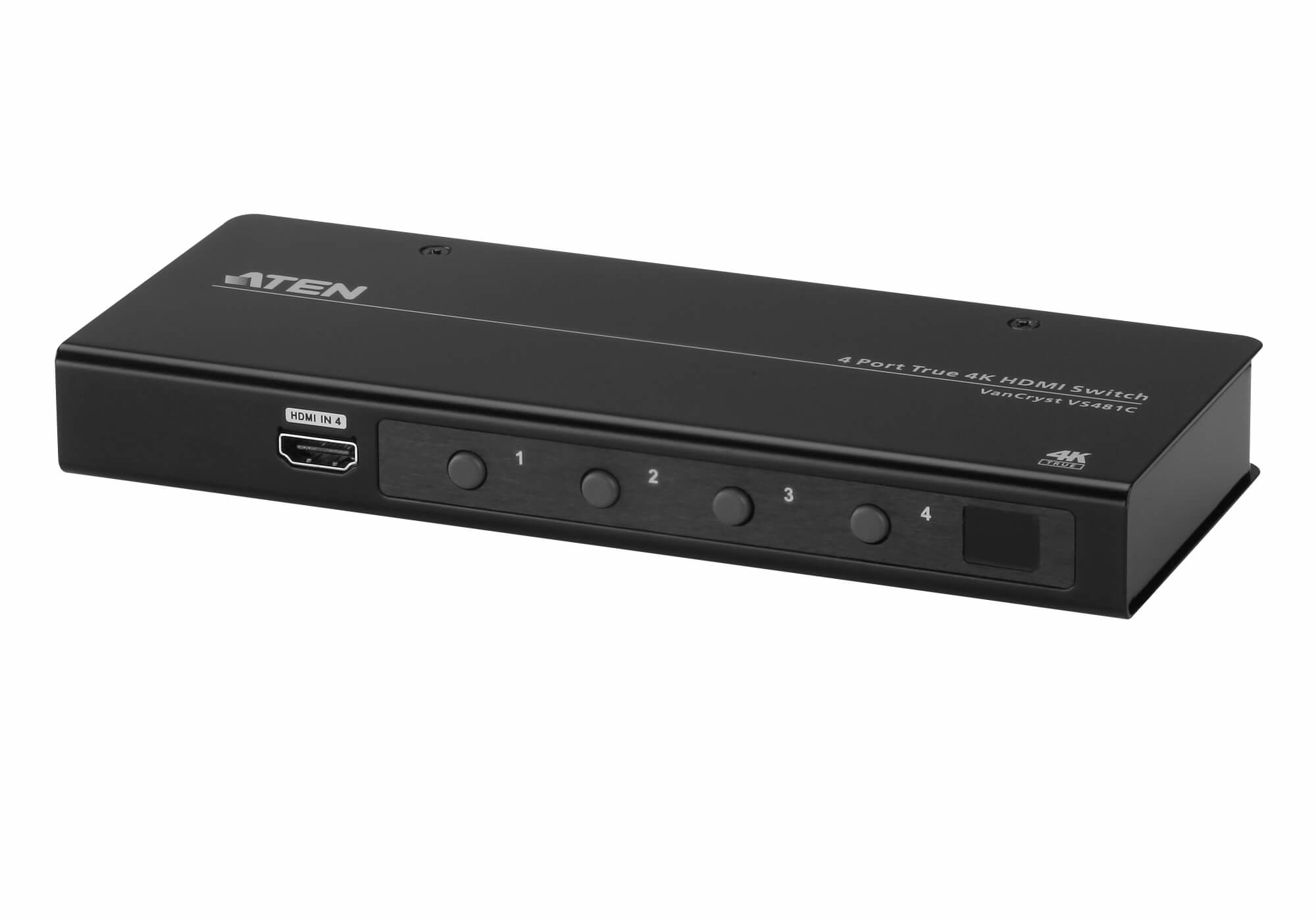4-Port True 4K (4K x 2K) HDMI Switch, uzaktan kumanda ürünle birl