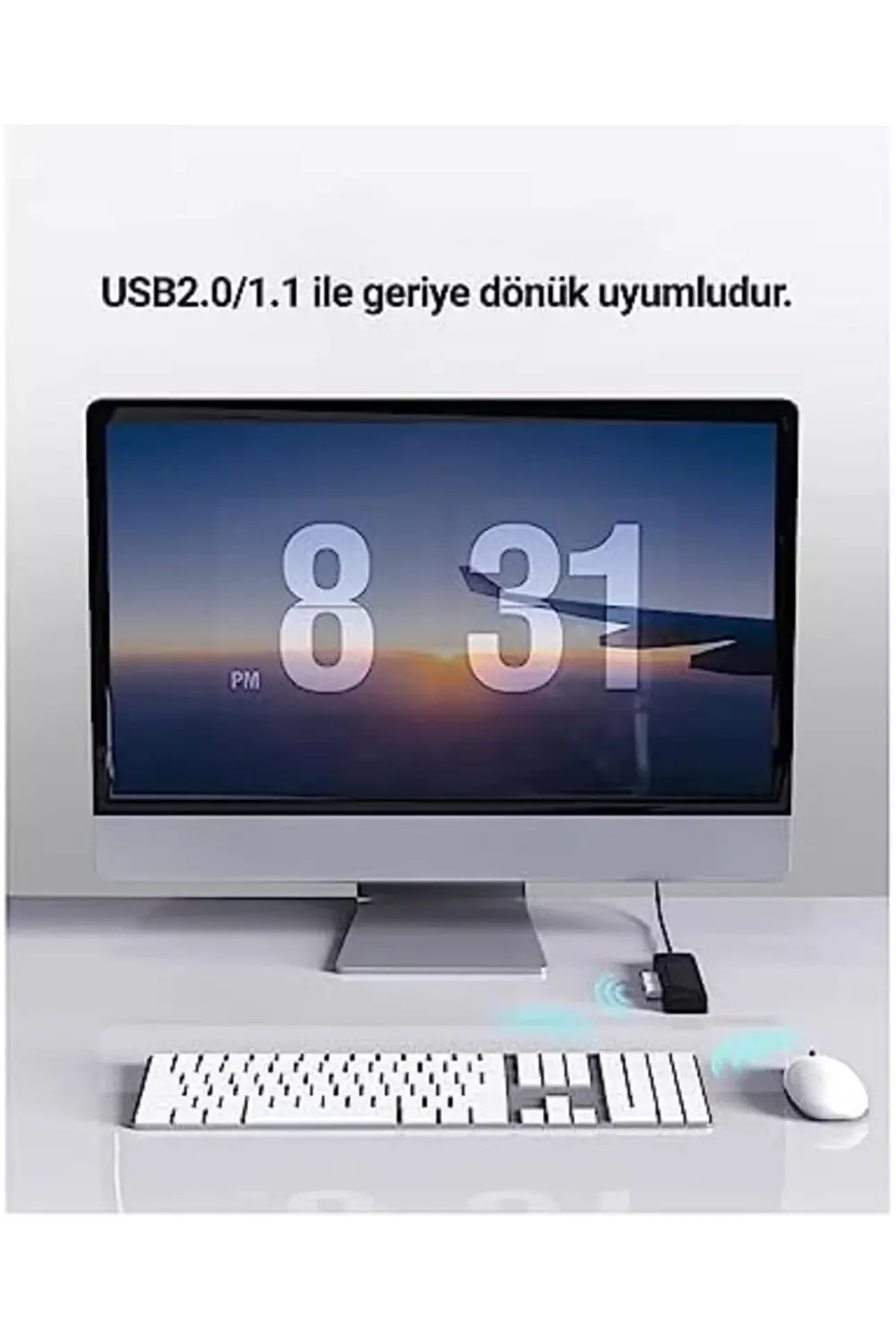 4 Port USB 2.0 Ultra Slim Çoklayıcı HUB, Siyah, FL02 1178367