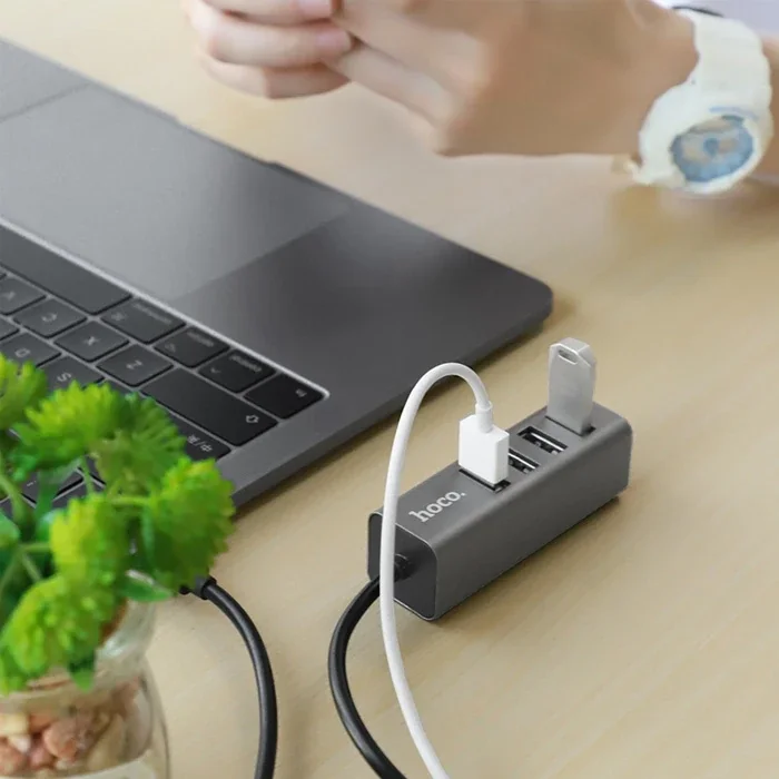 4 Port USB 3.0 HUB 80 cm Kabloyu Hızlı Veri Aktarımı