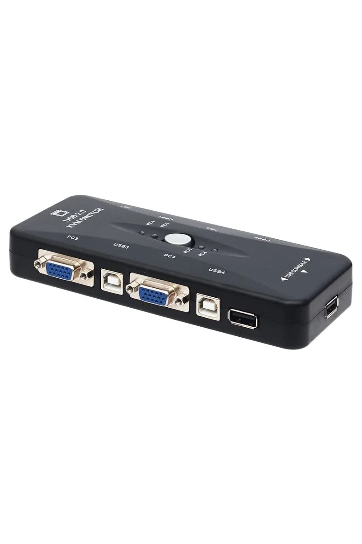 4 port usb kvm switch, 4 kasa 1 monitör switch, 4 Bilgisayarı Tek
