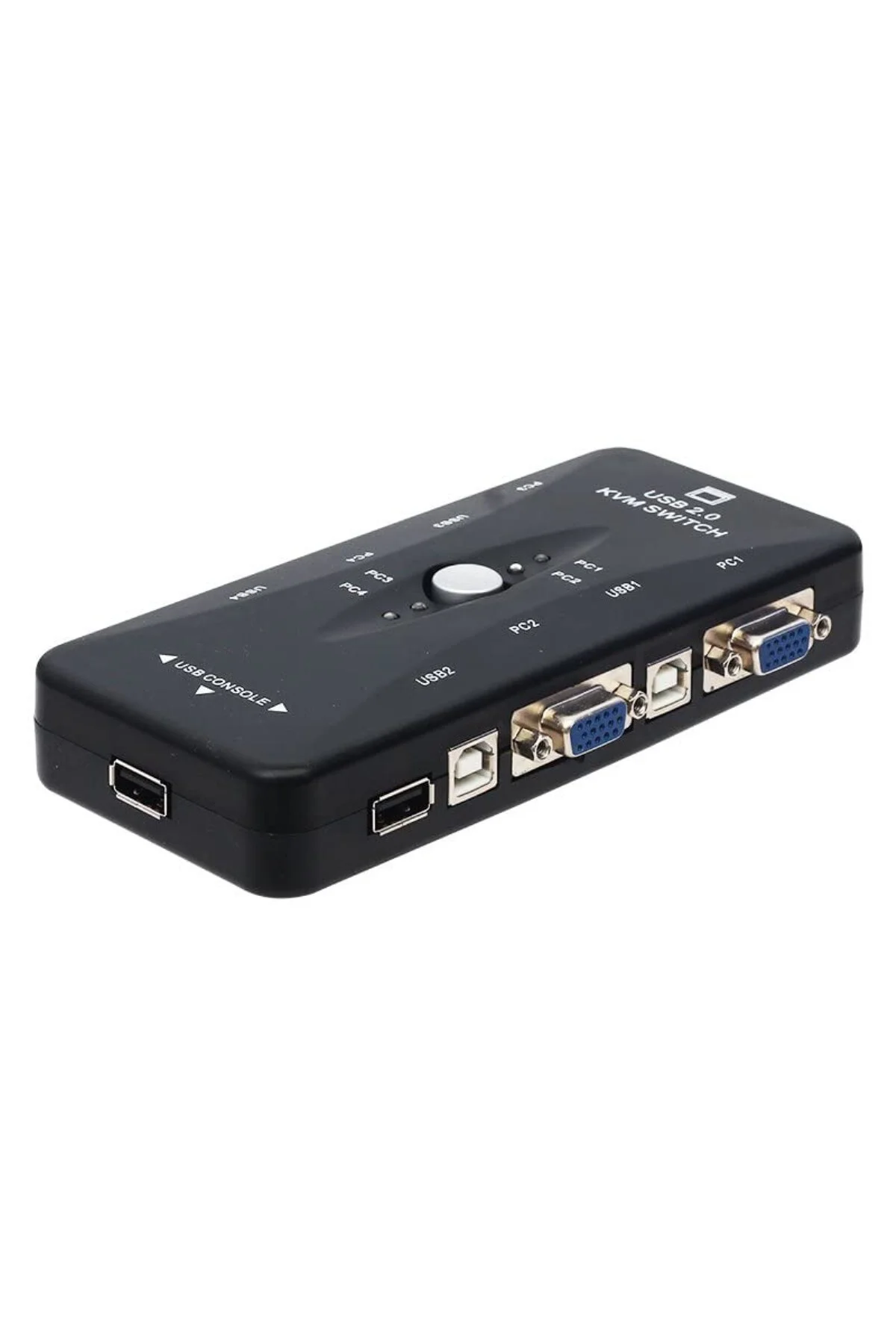 4 port usb kvm switch, 4 kasa 1 monitör switch, 4 Bilgisayarı Tek