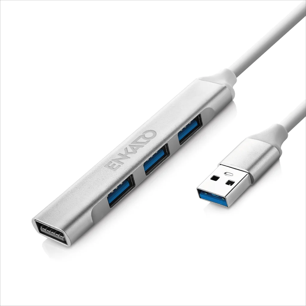 4 Portlu USB 3.0 Hub - Metal Kasa USB Genişletici (Enkado EKD-UH60)