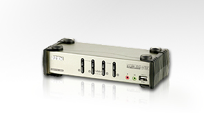 Evimdeyokyok 4 Port’Lu Usb Kvm (Keyboard/Video Monitor/Mouse) Switch, Mikrofon