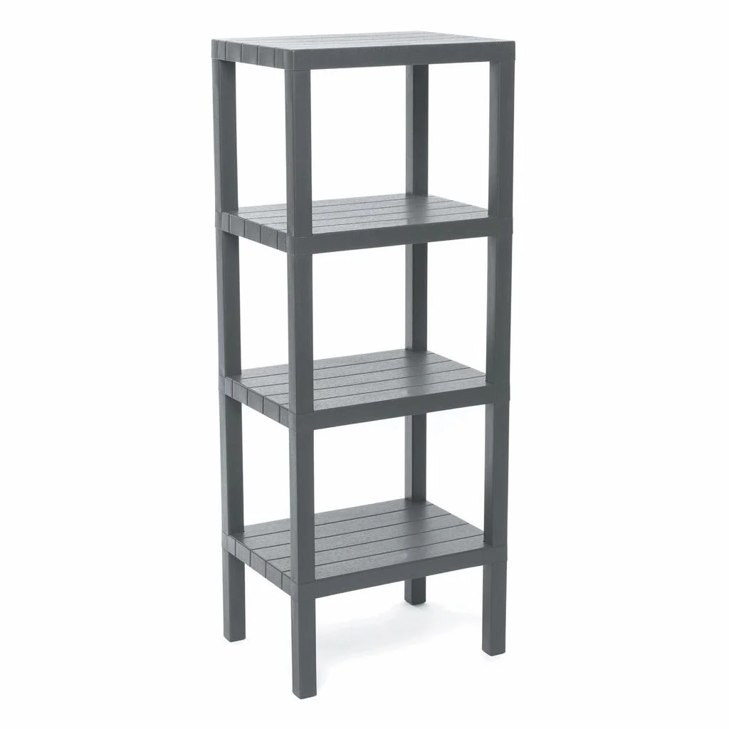 4 Raflı Gri Modüler Ünite Plastik 38x29x100 Cm Bx40 Fiyatı, Yorumları ve Özellikleri