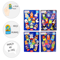 4 Set - 40 Parça Tox Rakamlar, Uçan, Evcil ve Vahşi Hayvanlar Par