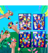 4 Set - 40 Parça Tox Meyveler , Sebzeler , Meslekler ve Taşıtlar 