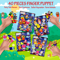 Ada Detox 4 Set - 40 Parça Tox Masal Kahramanlari, Deniz Canlilari , Safari