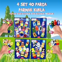 4 Set - 40 Parça Tox Meslekler, Taşıtlar, Evcil ve Vahşi Hayvanl 4 Set - 40 Parça Tox Meslekler, Taşıtlar, Evcil ve Vahşi Hayvanl