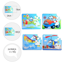 Ada Detox 4 Set - 48 Parça Tox Uçak, Araba, Tekne Ve Helikopter 3+ Keçe Yap Ada Detox 4 Set - 48 Parça Tox Uçak, Araba, Tekne Ve Helikopter 3+ Keçe Yap