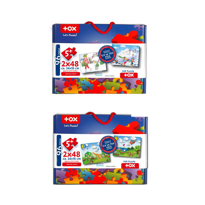 Ada Detox 4 Set - 96 Parça Tox Kış Ve Origami 5+ Keçe Yapboz - 5 Yaş Puzzle