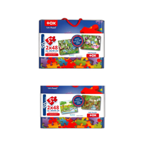 4 Set - 96 Parça Tox Orman ve Baykuş 5+ Keçe Yapboz - 5 Yaş Puzzl