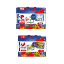 4 Set - 96 Parça Tox Orman ve Kış 5+ Keçe Yapboz - 5 Yaş Puzzle T