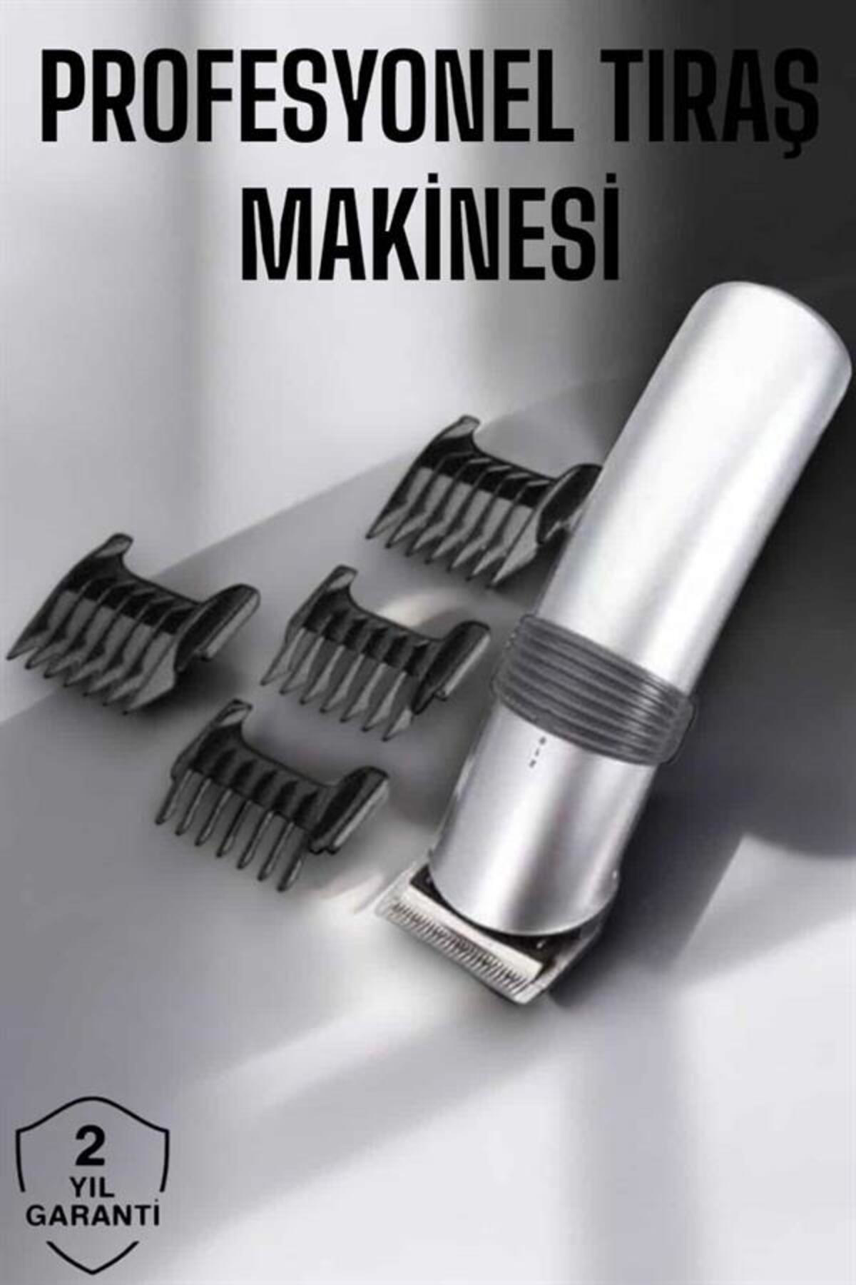 4 Taraklı Taşınabilir Profesyonel Saç ve Sakal Kesme Tıraş Makine