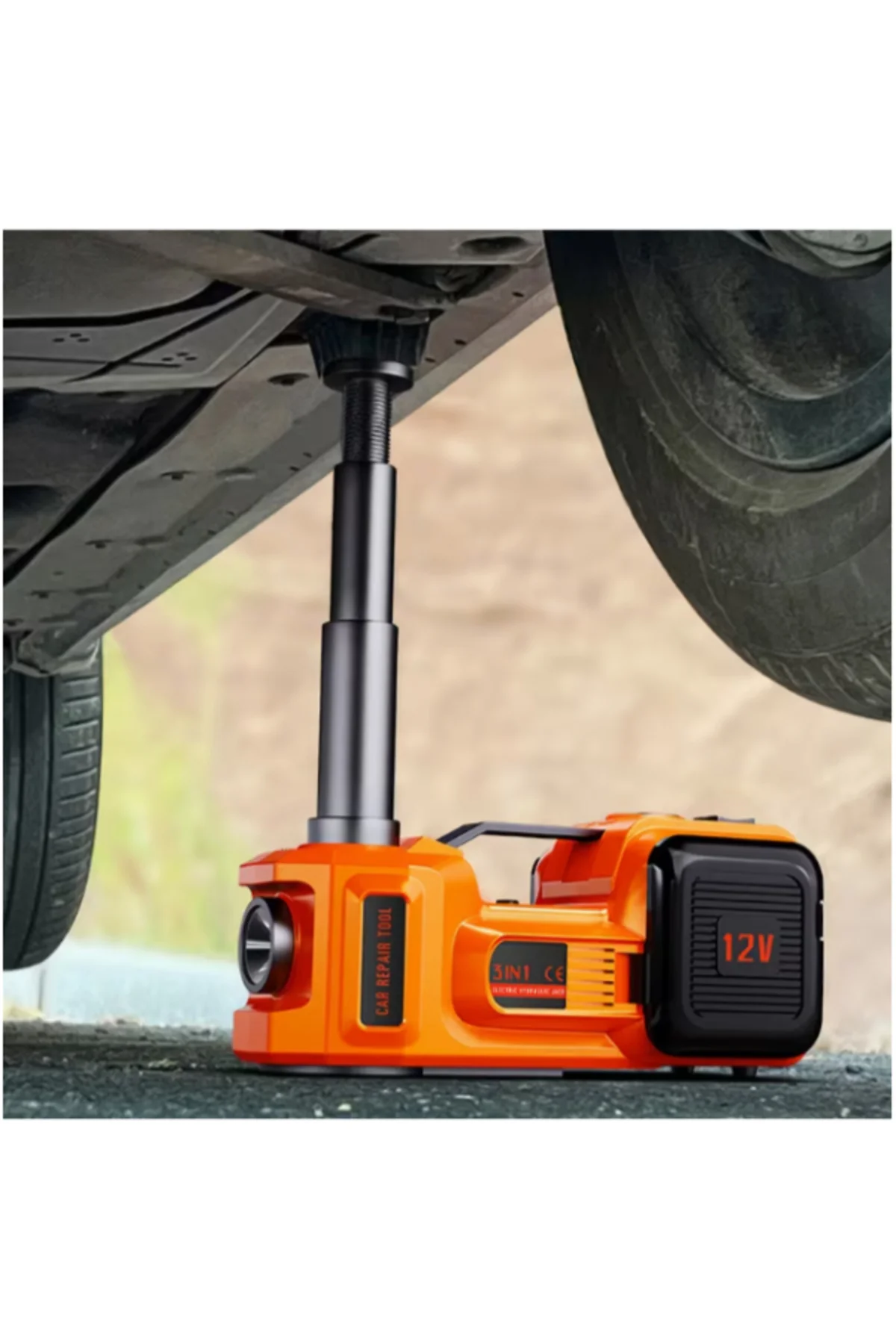4 ü 1 arada 5 Ton 12V DC Araç Elektrikli Hidrolik Yer Tipi Kriko,